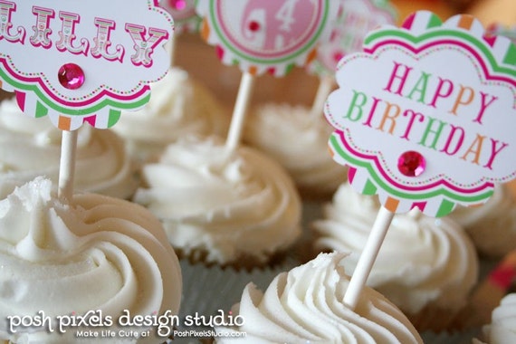 CARNIVAL - Printable 2" Party Circles - Birthday - DIY Cute Carinval Collection - by Make Life Cute Il_570xn