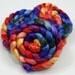 Merino Wool/ Cultivated Silk Roving - Handpainted Spinning Fiber