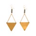 Pyrite Triangle Earrings
