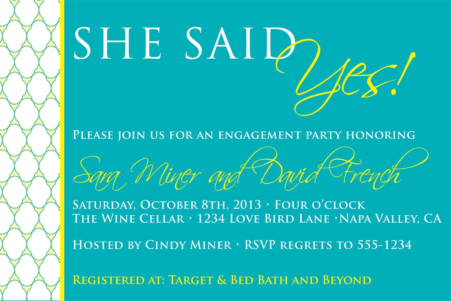 DIY Printable Invitation Engagement Party by MaximCreativeInvites