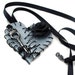 Necklace Broken Heart Silver Black Rose Key