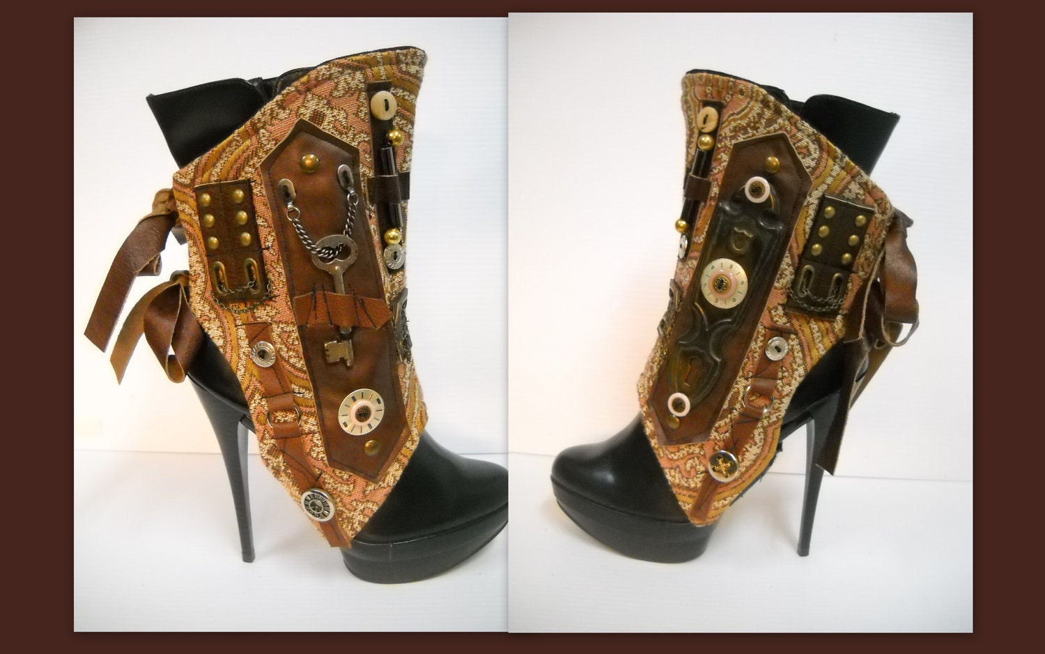 Reserved By J. Souza Steampunk spats one-of a kind ref