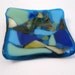 blue spoon rest - Wild Berries, cobalt, turquoise, mint, gold, coffee spoon rest, colorful kitchen decor, holiday gift
