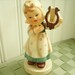 Vintage Figurine Girl with Lyre Hummel Like Japan