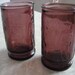 Vintage Juice Glasses Purple Amethyst
