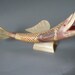 Vintage Koi Fish Figurine Carved Horn
