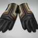 Vintage Gloves 70's Ski Snow Brown Striped