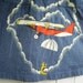 Vintage Denim Skirt Hand Painted