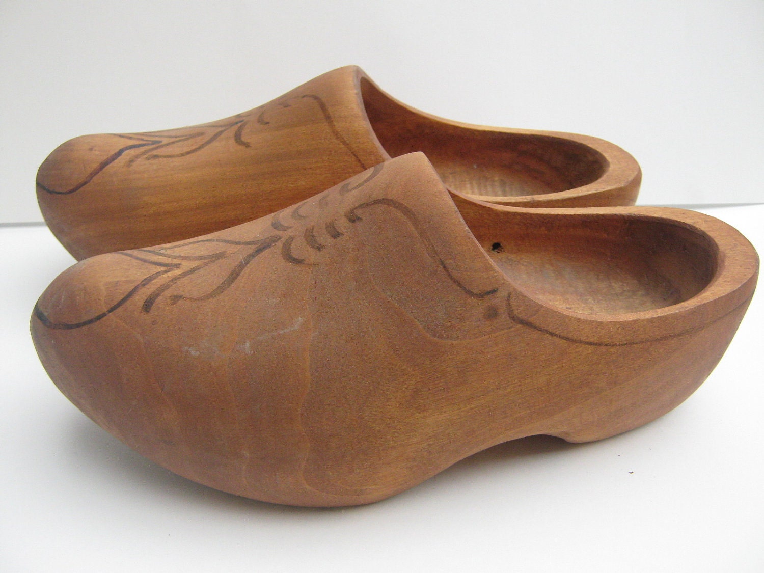 Vintage Dutch Wooden Clogs