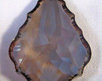 5 - 38mm Satin French Pendalogue Cut Crystal Prism Pendant - FULL LEAD Asfour Crystal (S-3)
