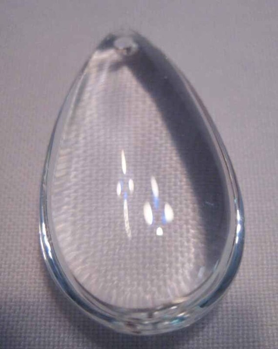 2 76mm Chandelier Crystals Prisms Smooth 76mm Pear Crystal