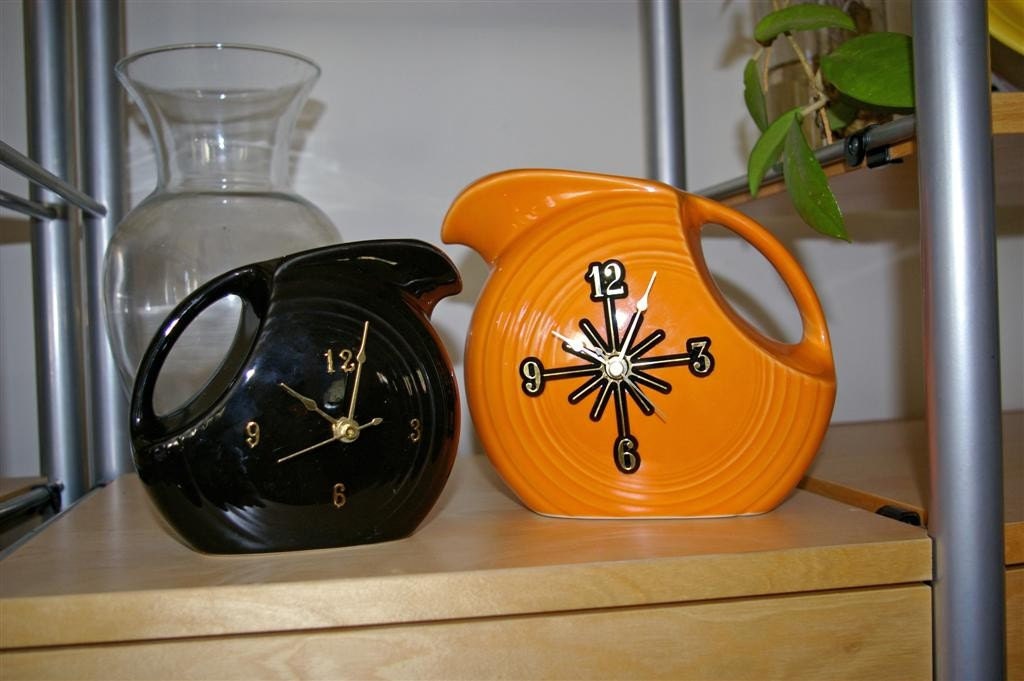 Fiestaware Small Disk Pitcher Clock