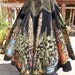 Vintage 1950s Black Velvet Mexican Full Circle Skirt Guitars Hand Painted Scenes Fabulous