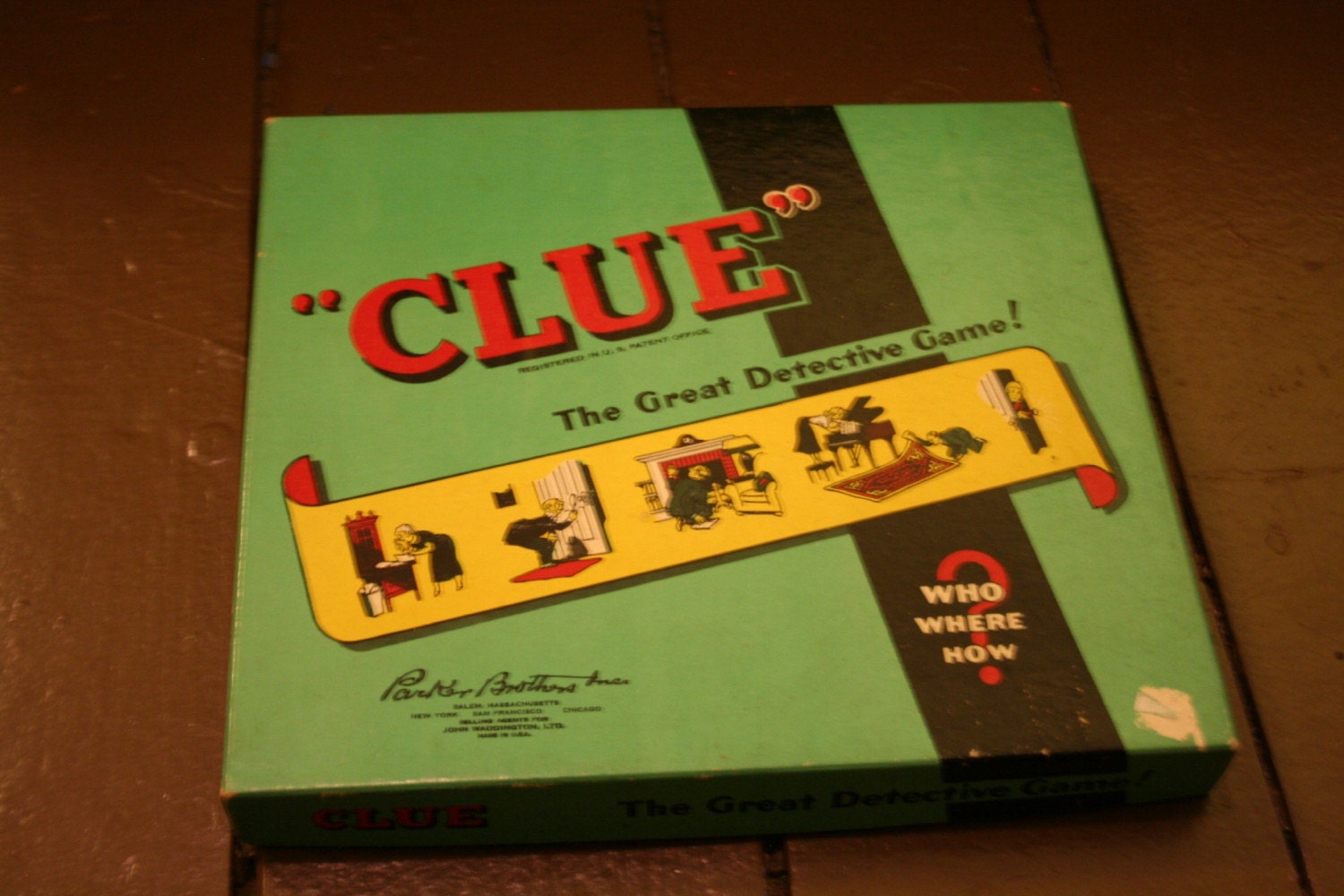 Vintage 1950's Clue Game