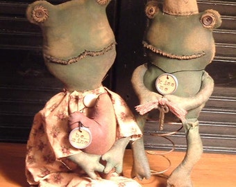 PriMitiVe FroGGie n PriNce FroGGie ValeNtiNe epattern Instant Download