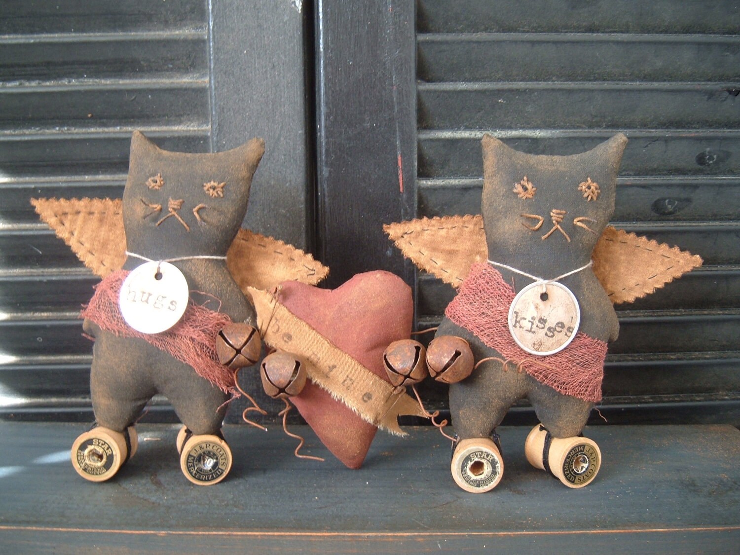 PriMitiVe ValeNtiNe Kitties epatterN Instant Download