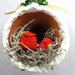 Christmas Ornament - Cardinals Nesting in a Flower Pot 202