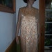 Stunning Vintage Orange Gold Metallic Brocade Wiggle Mad Men Cocktail Dress