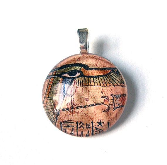 Eye of Horus Ra Egyptian Hieroglyph Mini Pendant
