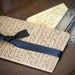 French Script-Handmade Vintage Style Altered Moleskine Kraft Cahier-Notebook/Journal/Pocketbook Perfect for Gifts and Favors