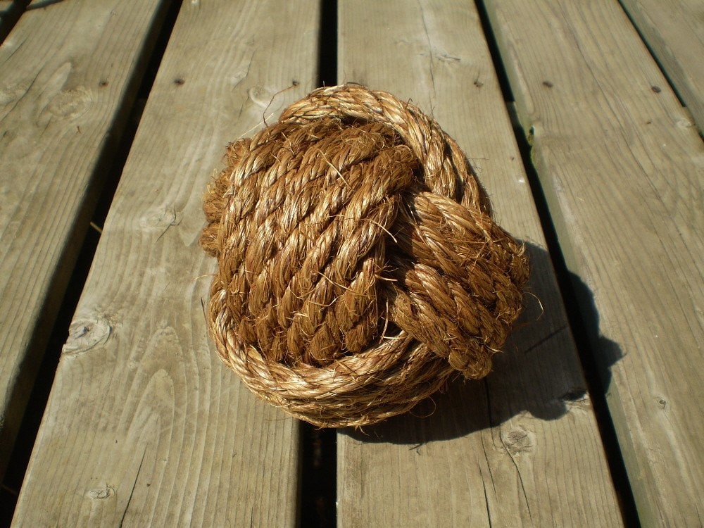 Tutorial for nautical doorstop pdf DIY Monkey Fist Knot I