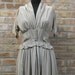 Reserved 40s Claire McCardell Stone Colored Draped Bust Dress