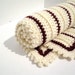 Crochet Baby Blanket in Maroon & Beige (Ready to Ship) Aggie Baby