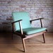 reserved ..... Eames Era Green Vinyl Lounge Chair 50s (Mpls, Mn PICK UP ONLY)