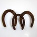 Rustic Vintage Horseshoes / Set of Three