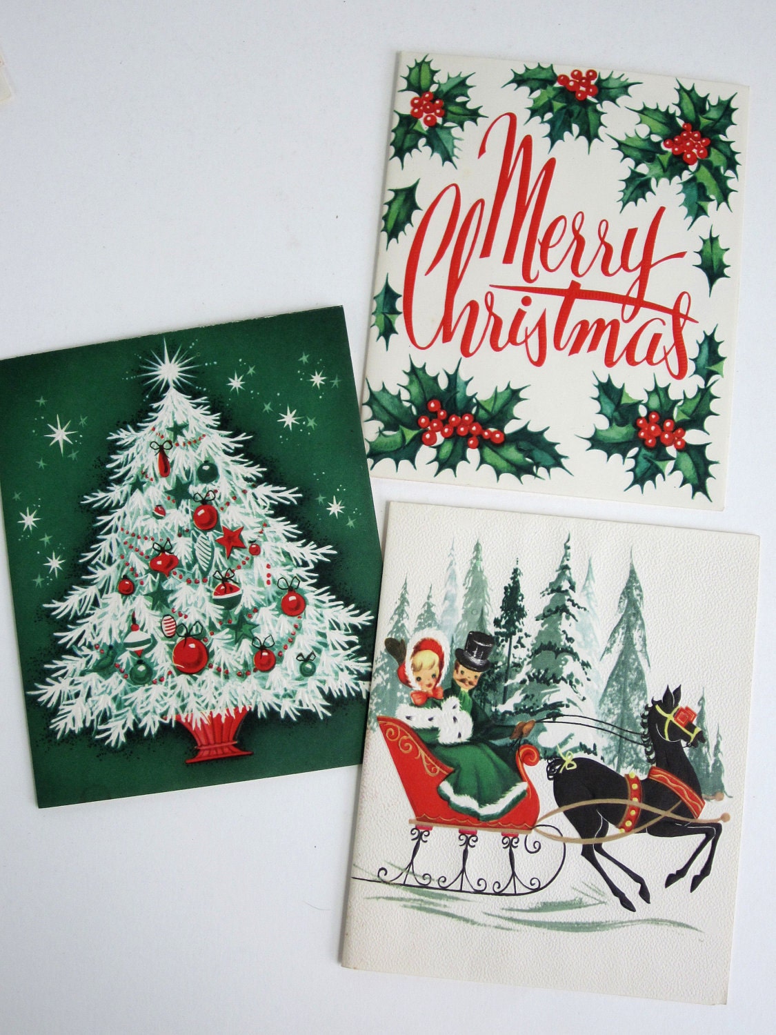6 Retro Fabulous 50s Christmas Cards
