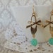 ON SALE The Ballet Slipper Earrings in Aquamarine