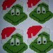 4 Handmade Grinch Coasters Plastic Canvas
