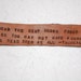 Leather Bookmark - Hand cut, stamped, dyed, and sealed
