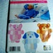 Simplicity Crafts Pattern Rag Quilt Throw and Wall Hanging - Animals - Dob, Cat, Bear - 2004