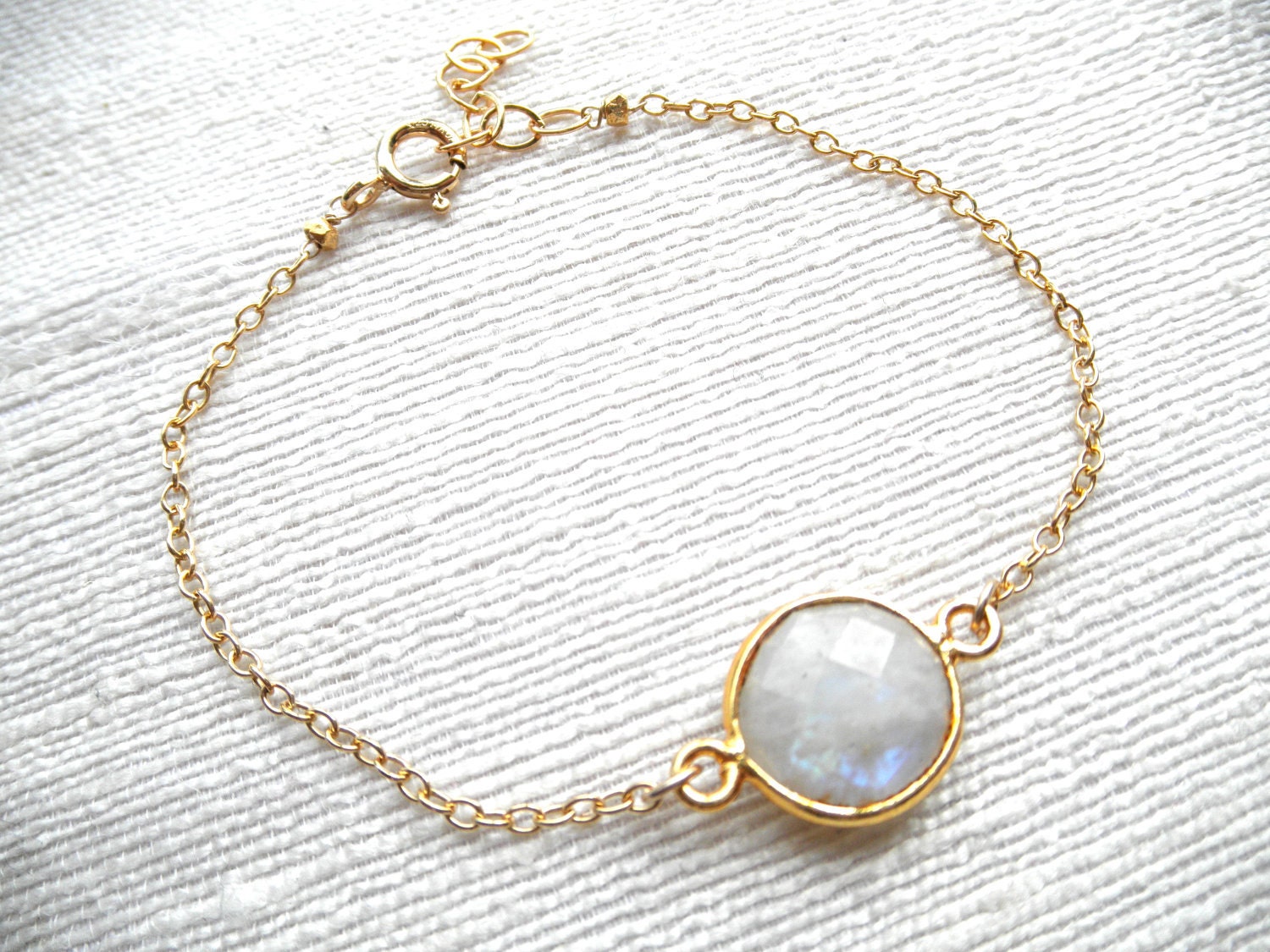 Moonstone bracelet gold bracelet K A T E