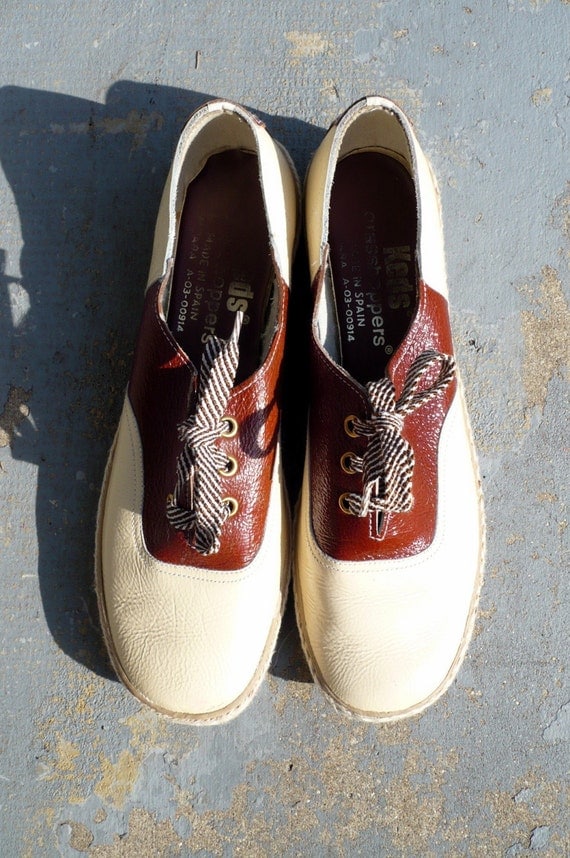 RESERVED 1960's Keds Oxford Saddle Shoes Size