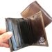 Men's Leather Wallet - in VERY DARK BROWN (No. 464)