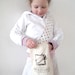 Upcycled Shoulder Bag: Rice bag with Polka Dots