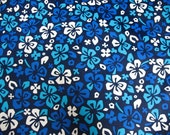 Blue Hawaii Floral Swimsuit Fabric