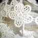 Vintage lace..pretty gossamer flowers 2 yds