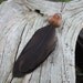 Feather Necklace Eagle & wood - eco friendly - unique australian feather jewelry