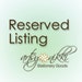 Elegant Drink menu - tent style - for your wedding or event - Reserved for pvt62154