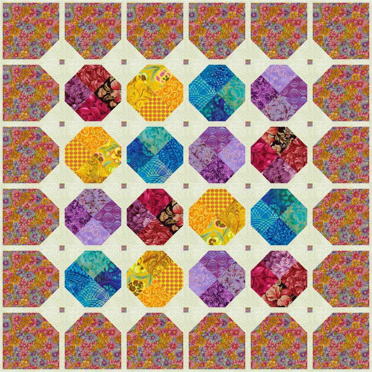 Quilt Pattern Beads and Baubles Easy Quilt by marinandcolusa