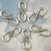 20 Bali Style S Hook Clasps in Antiqued Silver (P310)