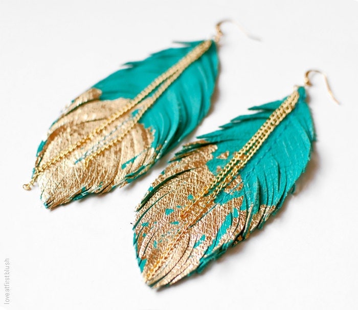 feather earrings