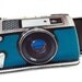 Retro Teal and Black Camera Gadget Case - iPhone iTouch Cell Phones and More