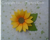 PRA Girasol (Sunflower) Accent SVG file - Scrapbooking, Card making, 3D Projects - PR Il_170x135