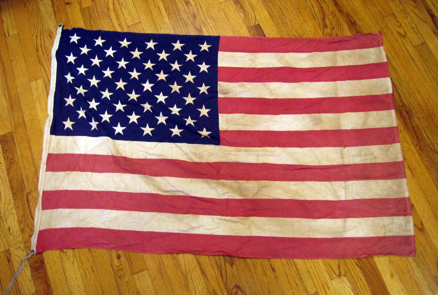 VIntage Pole Flown Fifty Star American Flag