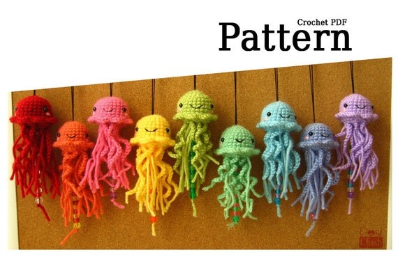 Pattern: Hanging Amigurumi Jellyfish