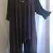 Coco and Juan Plus Size Asymmetric Tunic Top Espresso Brown Rayon Knit Size 2 (fits 3X,4X) Bust 60 inches